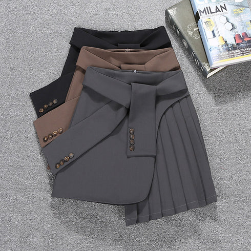 Women's pleated lace A-line skirt - ROUTINE FASHION